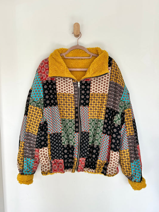 Mustard Quilted Reversible Jacket