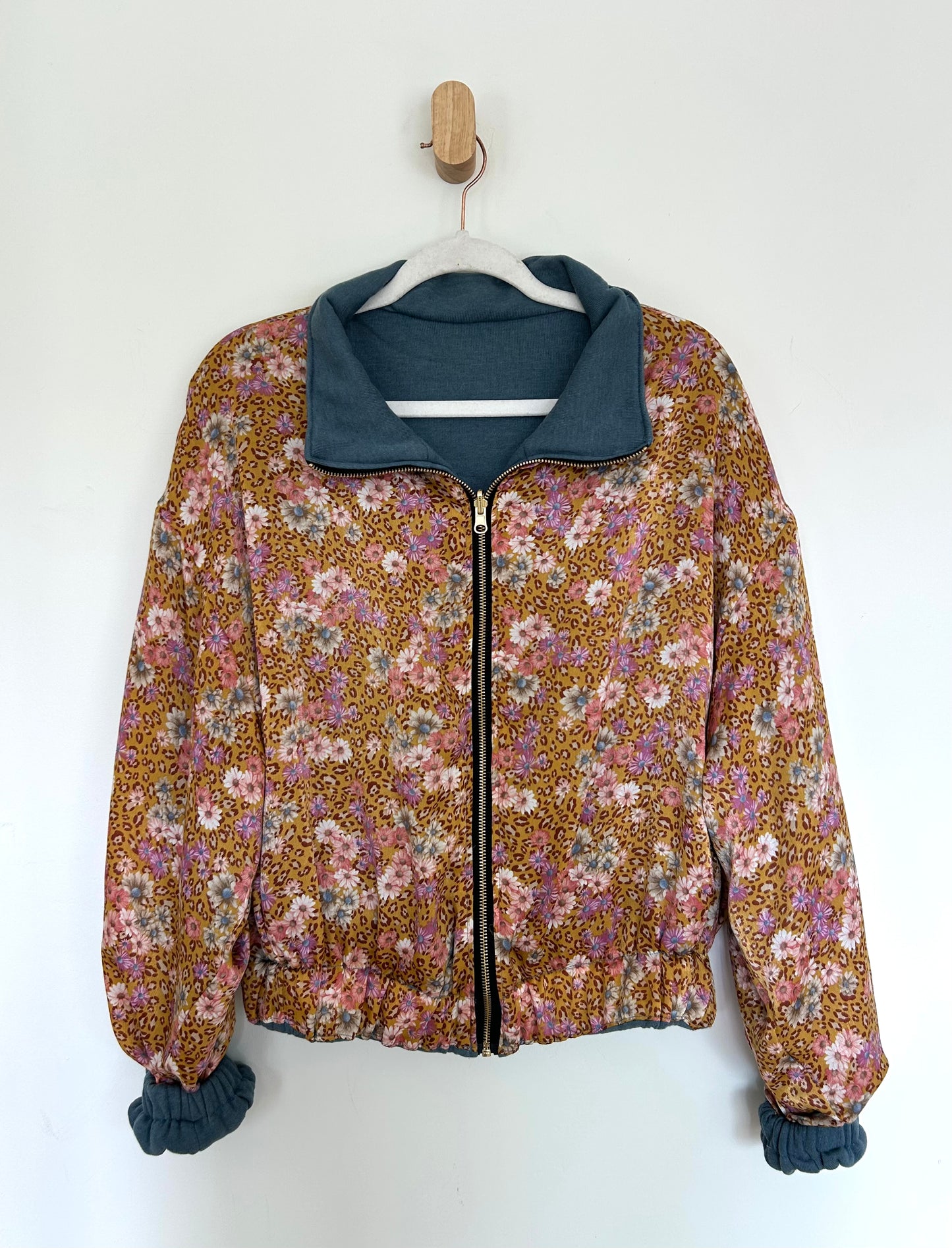 Floral Leopard Reversible Jacket