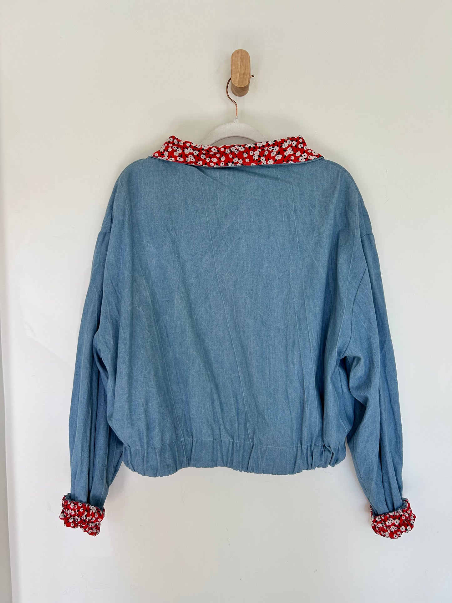 Ditsy Denim Floral Reversible Jacket