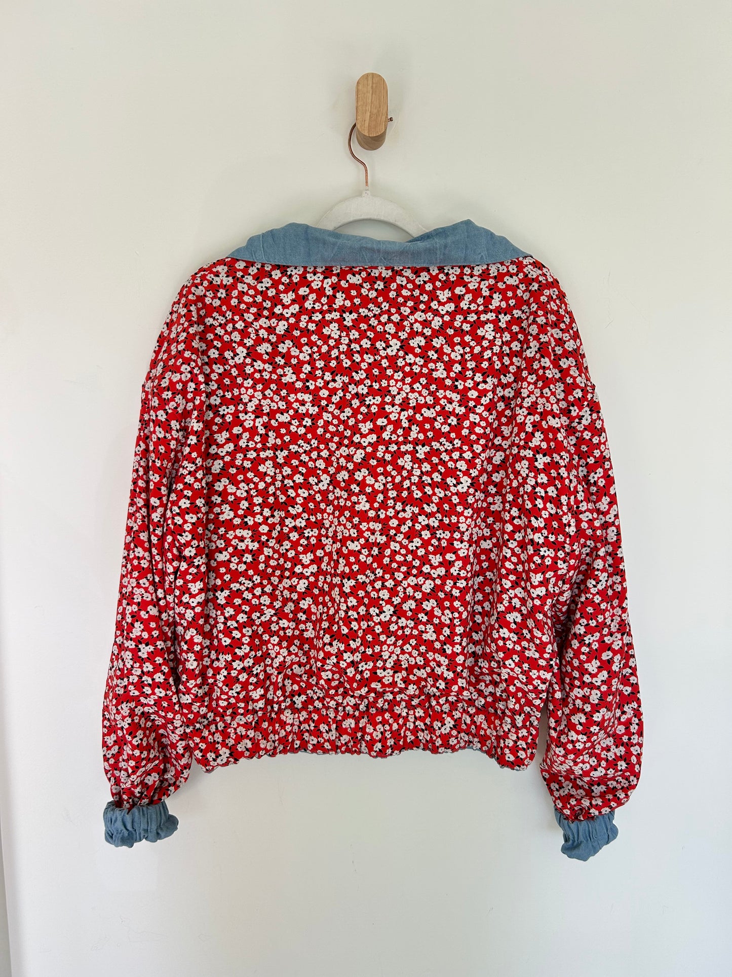 Ditsy Denim Floral Reversible Jacket