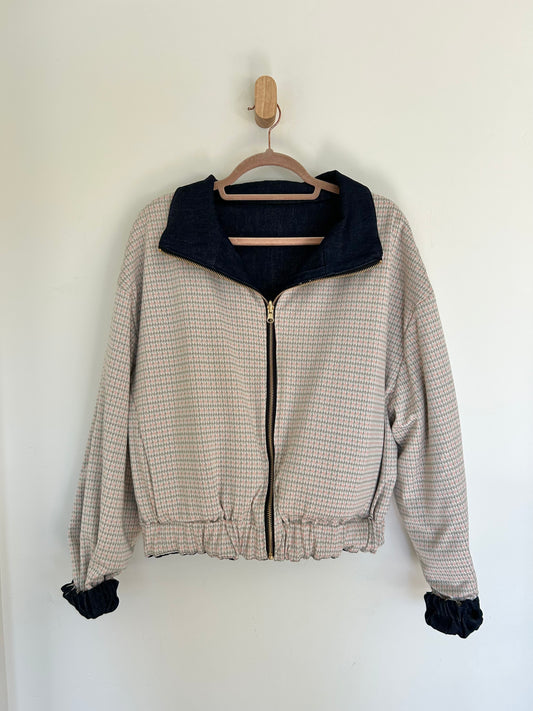 Houndstooth Reversible Jacket