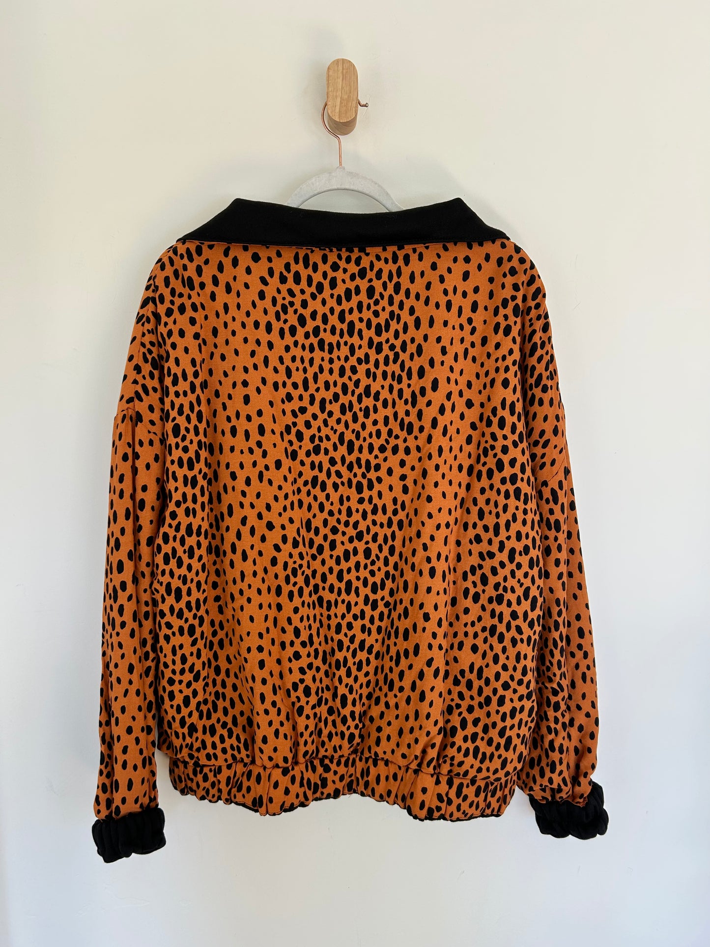 Orange Cheetah Reversible Jacket