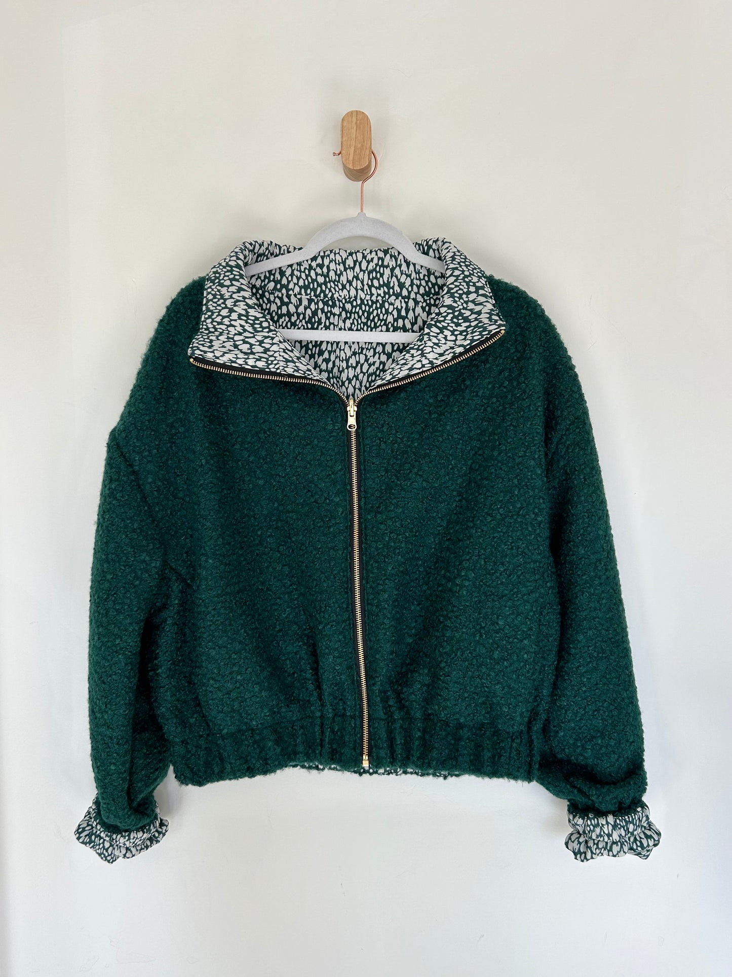 Emerald Teardrop Reversible Jacket