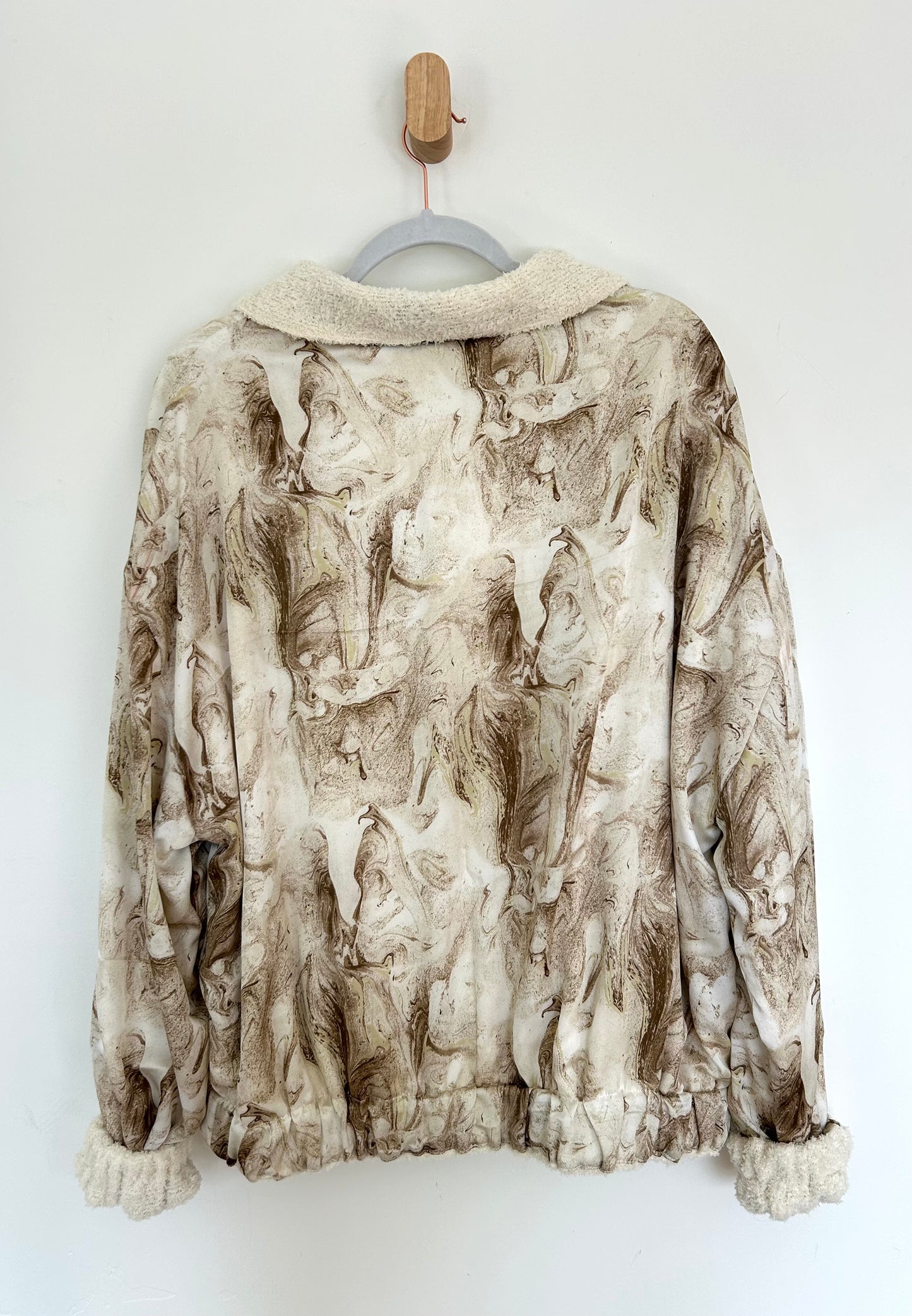 Ivory Marble Reversible Jacket