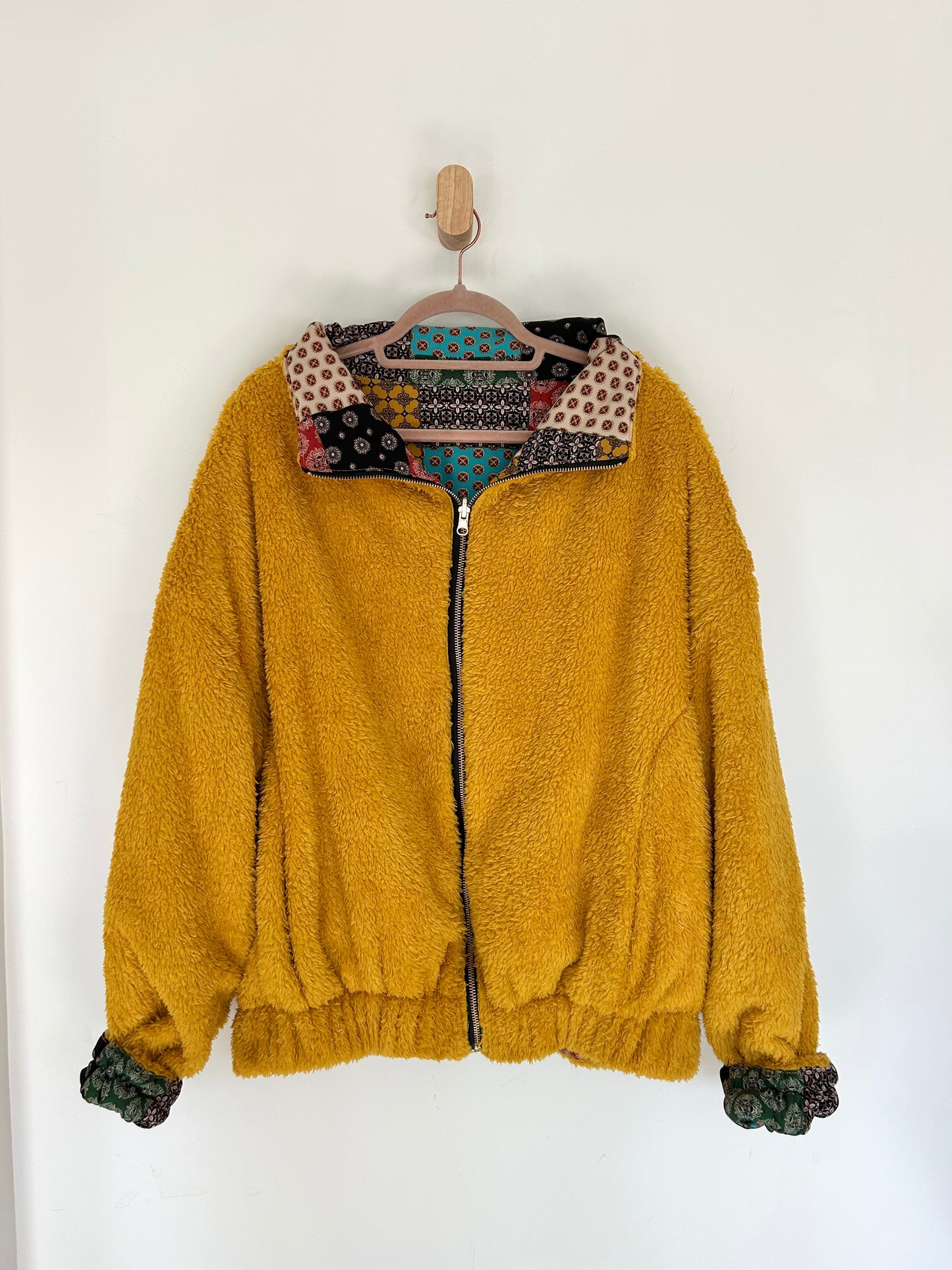 Mustard Quilted Reversible Jacket