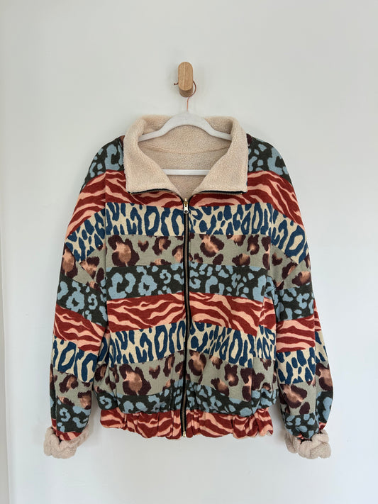 Multi Animal Print Reversible Jacket