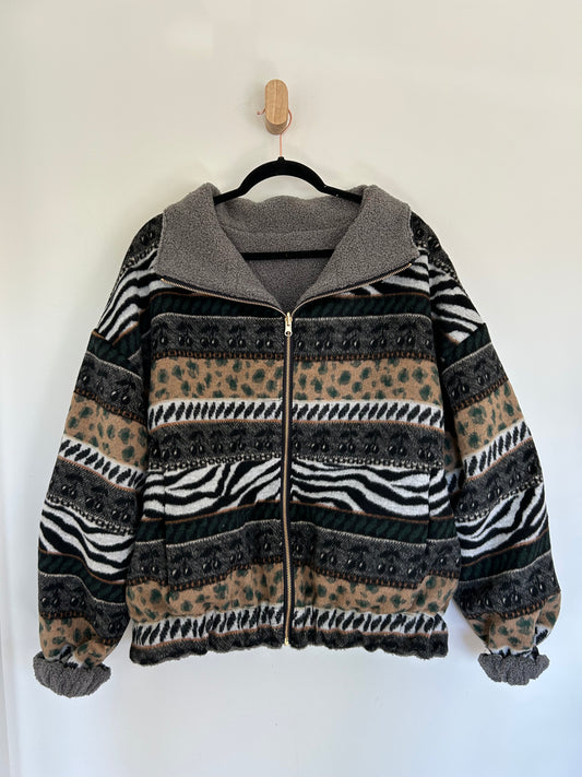 Zebra Cherries Reversible Jacket