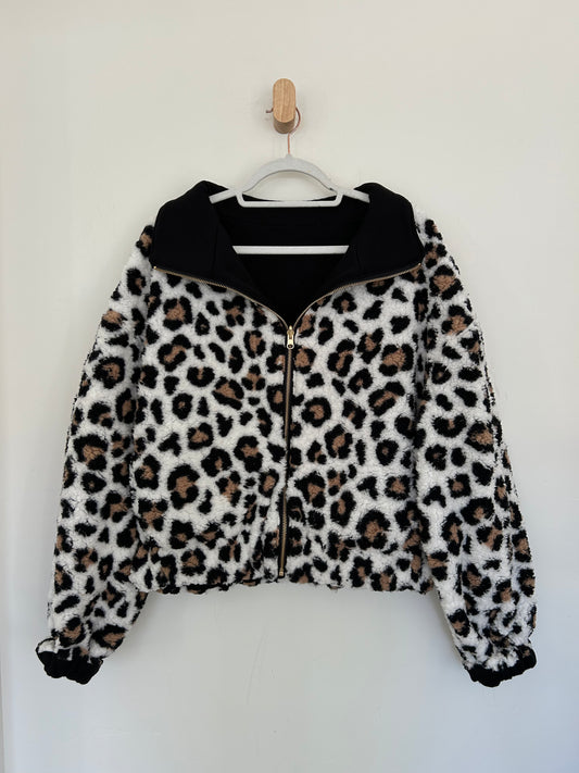 Cozy Leopard Reversible Jacket